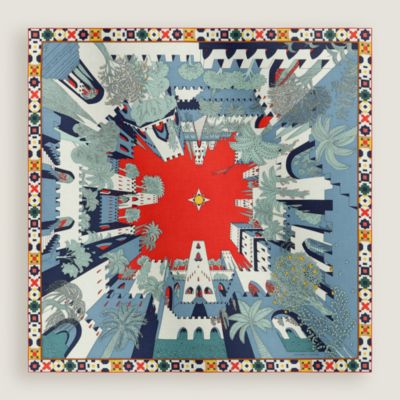 スカーフリング カレ70 《シェーヌ・ダンクル・セリエ》 - レッド